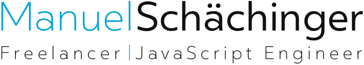 Manuel Schächinger, Freelancer & Software Engineer